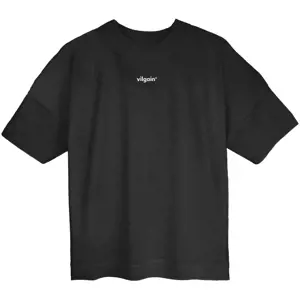 Vilgain Boxy Logotype Tee – L Black