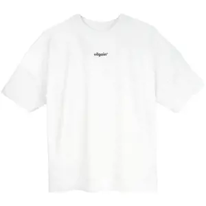 Vilgain Boxy Logotype Tee – L White