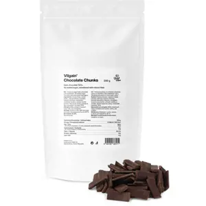 Vilgain Chocolate chunks – tmavá čokoláda 250 g