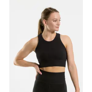 Vilgain Cotton Crop Top M jet black