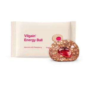 Vilgain Energy Ball BIO – mandle s malinovým džemem 30 g