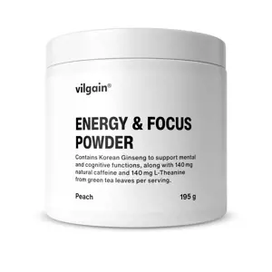 Vilgain Energy & Focus Powder – broskev 195 g