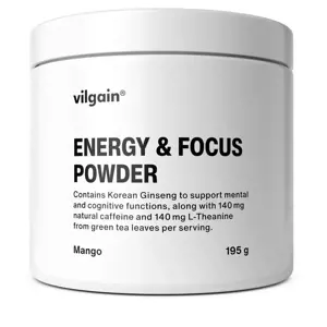 Vilgain Energy & Focus Powder mango 195 g