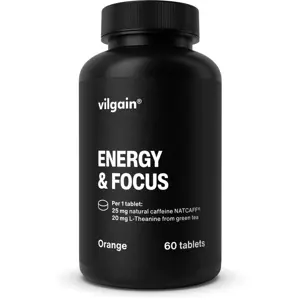 Produkt Vilgain Energy & Focus Tabs pomeranč 60 tablet