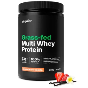 Vilgain Grass-Fed Multi Whey Protein jahoda a vanilka 900 g