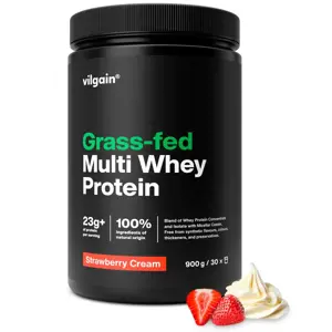 Produkt Vilgain Grass-Fed Multi Whey Protein jahodová zmrzlina 900 g