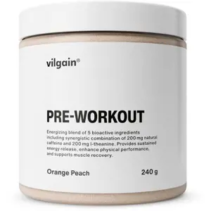 Produkt Vilgain Pre-Workout Pomeranč s broskví 240 g