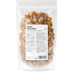 Produkt Vilgain Směs karamelizovaných ořechů med s mořskou solí 250 g