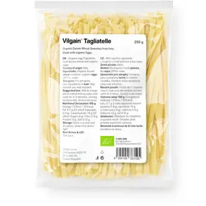 Produkt Vilgain Tagliatelle těstoviny BIO vaječné semolinové 250 g