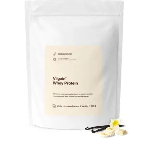 Produkt Vilgain Whey Protein bílá čokoláda, banán a vanilka 1000 g