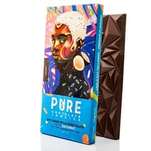 Produkt PURE Chocolate Company 57% Tmavá kokosová mléčná čokoláda