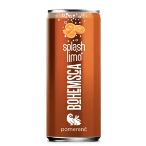 Bohemsca SPLASH limonáda POMERANČ 250ml