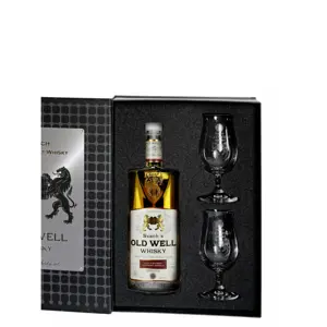 Produkt Dárkový box: Svach's Old Well whisky Bourbon a Sherry 46,3% 0,5l + 2 whisky skleničky