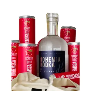 Lihovarek.cz  Bohemia Vodka + 6x Bohemsca SPLASH MALINA