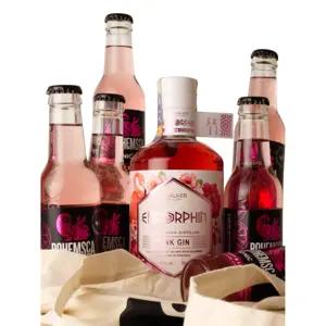 Produkt Lihovarek.cz  Endorphin PINK Gin + 6x Bohemsca PINK tonic