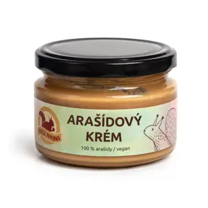 Veselá Veverka Arašídové máslo 100% arašídy/vegan 220  g